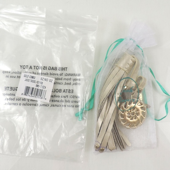 Jack Rogers Tassel Key Fob Key Chain Bag Purse - Picture 7 of 7